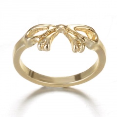 Fashion Glamour Love Butterfly Golden Wedding Ring Jewelry 6-Butterfly