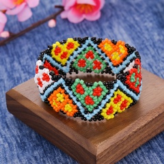 Pattern rice beads elastic bracelet fashion ladies girls fashion jewelry accessories heart