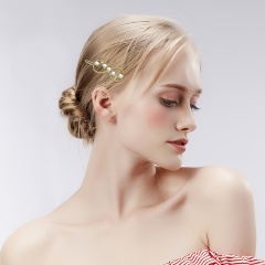 Rhinestone pearl side clip retaining hairpin hairpin hair accessories Eight