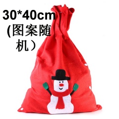 Christmas XMAS Snowman Children Hessian Santa Candy Sack Stocking Gifts Cute Bag 30*40cm