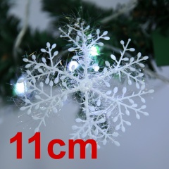 3Pcs Classic White Snowflake Ornaments Christmas Xmas Holiday Party Home Decor 11cm