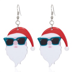 Fashion Women Christmas Santa Claus Dangle Ear Stud Earring Wedding Jewelry Gift Cool Santa Claus