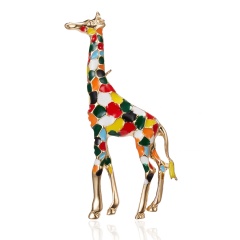 Creative Christmas Gifts Rhinestone Elk Deer Brooches Imitation Pearl Sika Deer Pins Sweater Badges For Women Men Kids Xmas Gift Elk 3