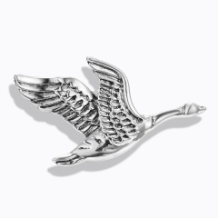 Fashion Animals Cat Dog Ancient Gold/Silver Brooch Pins Women Men Jewelry Gifts Wild goose