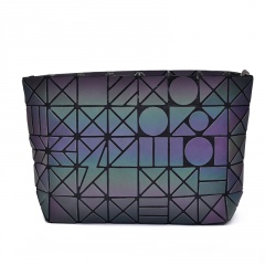 Folding Single Shoulder Bag Ladies Bag Geometric Luminous Chain Baoling Grid Mosaic Small Bag Crossbody Bag The geometric model
