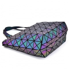 Geometric Laser Bag Luminous Ringer Bag One Shoulder Bag Triangle