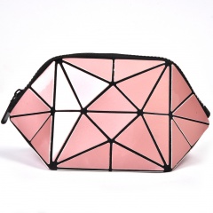 Pink Triangle Makeup Bag, Linger Wash Bag, Bag In Hand Pink