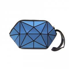 Dark Blue Black Triangle Makeup Bag, Linger Wash Bag, Bag In Hand 20*10.5*10.5cm Dark blue