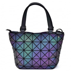 Geometric Ringer Handbag Bucket Bag 27.5*18*12cm The triangle model