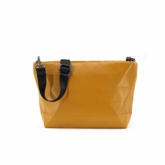 Ringer Backstrap SINGLE-Shoulder Messenger Bag Made Of PU Leather (26*16*7cm) Yellow