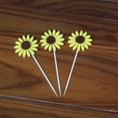 3Pcs Cake Toppers Sunflower Party Cupcake Decoration Cake Inserts Card Party Gifts for Kids Birthday Wedding Decor Yellow