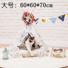 Balloon Pattern White Dog Kennel Cat Tent Pet Tent Removable And Washable Large