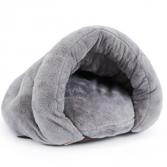 Classic Cat Litter With Warm Cat Sleeping Bag Gray