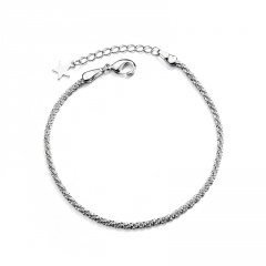 New Fashion Star CZ Stone Bracelet Copper Silver Bangle for Women Jewelry Gift Star