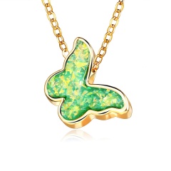 Chic Butterfly Acrylic Pendant Necklace Clavicle Choker Chain Women Jewelry New Green