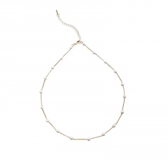Fashion Gypsophila Pearl Choker Clavicle Chain Necklace Elegant Women Jewellery Charm necklace