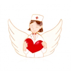 Little boy little girl Doctor Angel Care series brooch The nurse