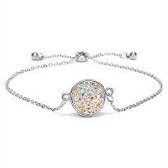 Boutique Trendy Colorful Crystal Pendant Lady Yong Girl Adjustable Bracelet # 1