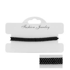 Hand-woven Black Gallstone Adjustable Bracelet Fine arrow