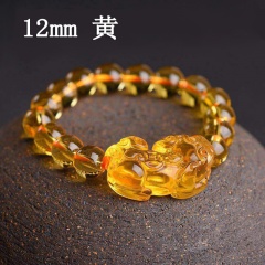 Transparent Pixiu Bracelet Luck Jewelry(Size:12mm) BR20Y0059-2