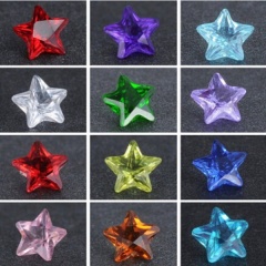 100pcs Heart Mix-Color Crystal Locket Accessories Star