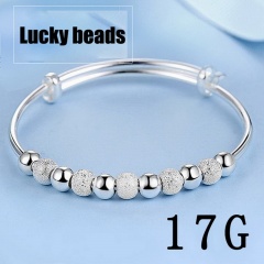 Lucky bead stretch adjustable bracelet 17kg