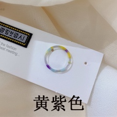 Acetic acid plate ring Yellow-purple