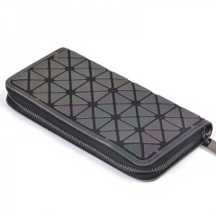 Color-changing Diamond Long Zipper Wallet Glow-out20*2.5*10cm Triangle