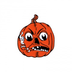 Halloween Series Dripping Small Brooch Pumpkin