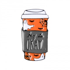 Halloween Series Dripping Small Brooch Coffee