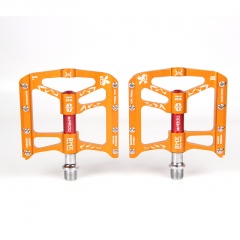 Mountain Bike Sambolin Foot Aluminum Alloy Pedal 6 Bearing Pedal Orange