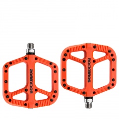 Bicycle Pedals Palin Mountain Bike Nylon Pedal Bearings Riding Pedals 12A-Orange
