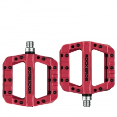 Bicycle Pedals Palin Mountain Bike Nylon Pedal Bearings Riding Pedals 12C-Red