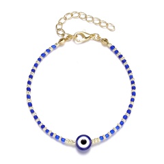 Wholesale Blue Evil Eye Beads Bracelets Blue&White beads