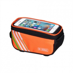 Bicycle Mobile Phone Bag Front Beam Bag Riding Equipment Accessories Orange