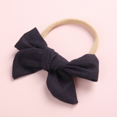 Simple Pure Color Handmade Girl's Cute Hair Rope Wholesale Black