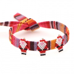 Handmade Red Christmas Adjustable Bracelet Wholesale A