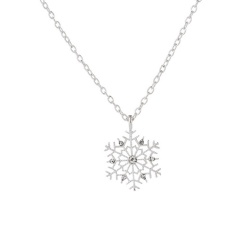 Retro Silver Santa Claus Pendant Chain Necklace Jewelry Wholesale Snow
