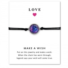 Love Star Time Gemstone Woven Card Bracelet Style 1
