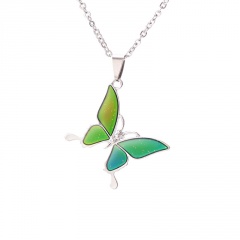 Thermochromic Butterfly Sweater Chain Necklace butterfly