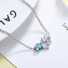 Fashion Blue Crystal Earth Chain Bracelet for Women style 1