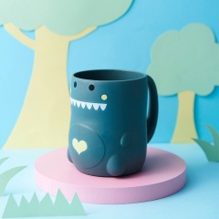 Baby Cartoon Anti-fall Environmental Protection Tableware cup-green dinosaur