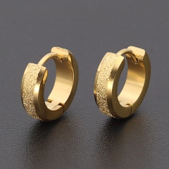 Stainless Steel Hoop Earring Jewelry gold