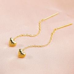 Golden love ear earrings (size 0.6/6cm) gold