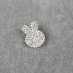 Geometric imitation pearl clip hairpin (20pcs/set) Rabbit
