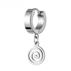 Geometric Pendant Stainless Steel Earring Stud Earrings (size about 3.2cm) Mosquito coil