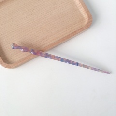 Simple dyed acetate board straight hairpin (size 17.6*1cm) E