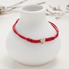 Red string of fate Love 6 knots red string lucky friendship woven adjustable paper card bracelet (Circumference: 16-28cm, paper jam: 9.5*7cm) red