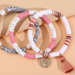 Polymer Clay Beads Bracelets 3PCS/Set
