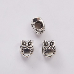 Wholesale 100g/Lot (About 52 PCS) Spacer Beaded Accessories Owl